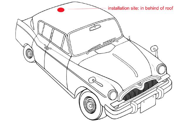 Профессиональная антенна GPS автомобильная с 3M RG174 кабель вертикальная поляризация твист форма